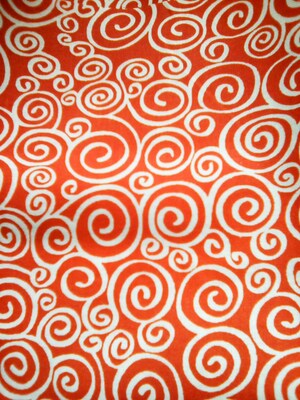 Cotton material, swirl designs, blue, red, black, gray colors, 9" x 43" - image4